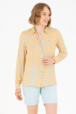 Женская рубашка лосося с длинным рукавом - U.s. polo assn фото 3