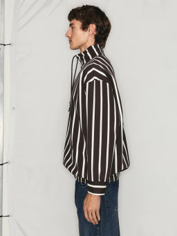 Толстовка в полоску на молнии / Zarina  фото 4