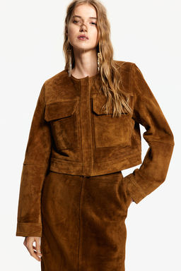 Chaqueta de ante