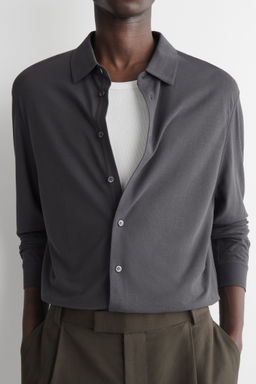 CAMISA DRAPEADA DE ALGOD?N - H&m фото 5