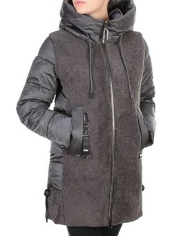 D6816 DARK GRAY Куртка зимняя женская KARERSITER (200 гр. холлофайбера)