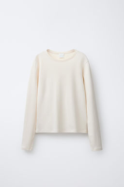 STRIPED T-SHIRT WITH COMBINED WAISTCOAT - Zara фото 2
