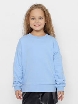 CRB wear/CWJG 63716-43-390 Джемпер для девочки,голубой/Ex.Cherubino