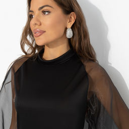 Блуза с акцентными рукавами, Незаменимая / Новый год - Charutti фото 4