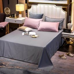 КПБ Mency однотонный с вышивкой MENO017 1.5 спальный