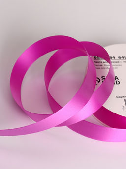 Цена за 4 шт. Лента упаковочная для декора и подарков, розовый МИКС, 2 см × 45 м