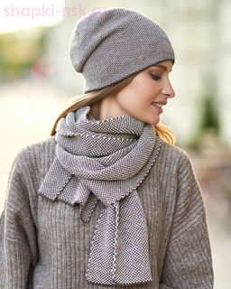 M 1113 S 1113 Комплект женский флис (колпак+шарф)