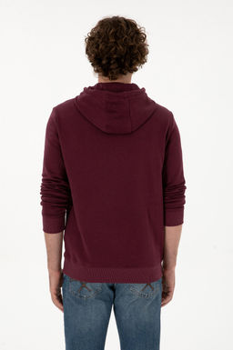 Erkek Bordo Basic Sweatshirt Sepette S_rpriz _ndirim - U.s. polo assn фото 5