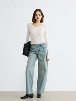 Balloon Fit Kad?n Jean Pantolon