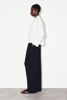 GATHERED PIMA COTTON SHIRT - H&m фото 5
