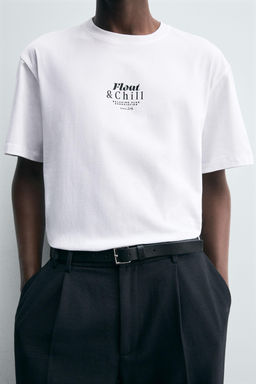 CONTRAST PRINT T-SHIRT - Zara фото 5