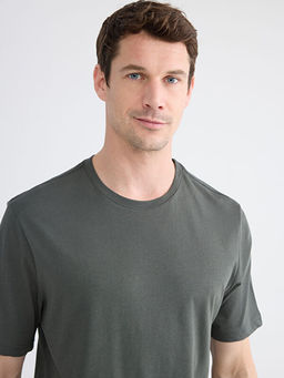 Bisiklet Yaka Penye Erkek Ti??rt