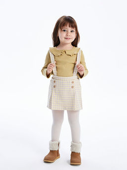 Bebe Yaka Desenli K?z Bebek 3l? Tak?m