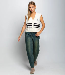 Жилет #КТ866 (3), кремовый