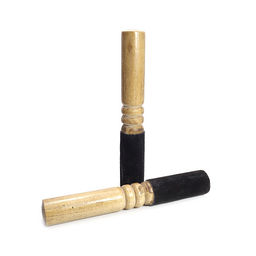 Резонатор для поющей чаши дерево кожа 18см-2,5см - Сандаловый дом фото 3