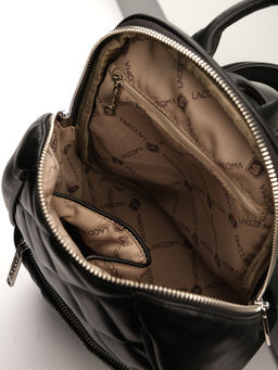 LACCOMA рюкзак Мэри-черный эко кожа хлопок