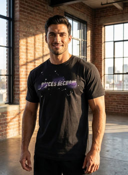 KM1905 Футболка (хлопок) ЧЕРНЫЙ