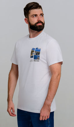 Арт. 61140 Футболка мужская 48-58 (6 шт) Цвет:белый