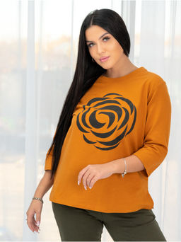 Кофта от Костюма "Роза" горчичный