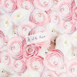 Цена за 2 шт. Бумага упаковочная глянцевая «Ранункулюсы», 1 лист, 70 х 100 см