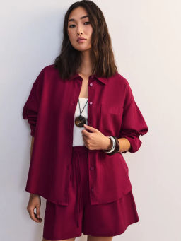 Льняная блуза свободного кроя ZR2605012008-91 / Zarina