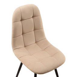 Стул мягкий для кухни «Лукас», обвивка velutto 07, цвет бежевый