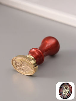 Печать для сургуча с пластиковой ручкой «Жуткий ландыш», 6.3×3×2 см