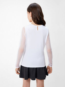 20240260148, Блузка детская для девочек Placa белоснежный Acoola  фото 4