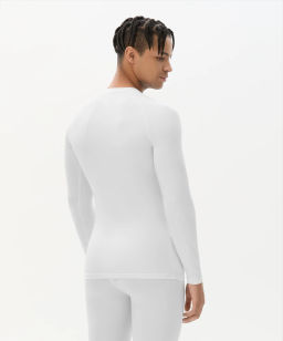 Футболка компрессионная с длинным рукавом JOGEL PerFormDRY Baselayer LS Tee, белый фото 8