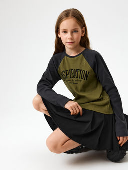 ACOOLA / Джемпер детский для девочек Surdina хаки фото 6