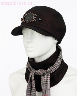 Аюна стразы Комплект флис (бейсболка+бактус) (57-59)