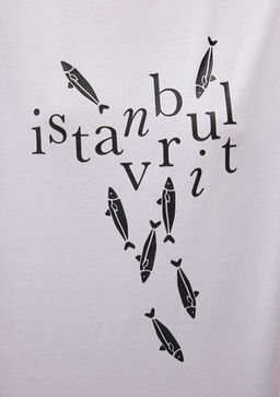 Istavrit Bask?l? Istanbul Tisort - Mavi фото 5