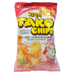 Чипсы Тако со вкусом осьминога NongShim, Корея, 60 г Акция