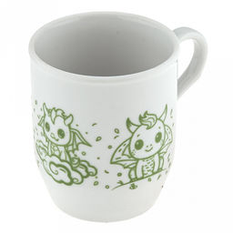 Кружка детская фарфоровая 210мл, форма Русское поле, с ручкой, шелкотрафаретная печать, деколи в ассортименте (Россия) - Домашняя мода фото 2