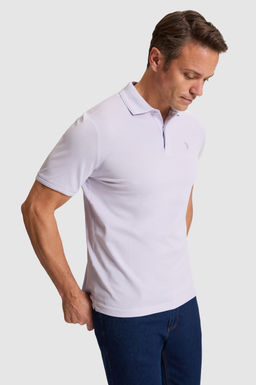 Erkek Lila Regular Fit Polo Yaka Basic Ti__rt - U.s. polo assn фото 3