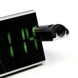 Часы электронные настольные, USB, календарь, будильник, с проекцией, зелёная индикация