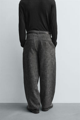 TEXTURED BALLOON FIT TROUSERS - Zara фото 3
