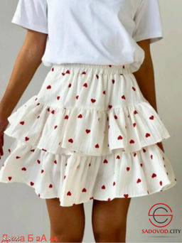Юбка женская с сердцами - Bruno фото 2