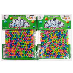 Цена за 2 шт. Аквамозаика Набор шариков, 250 штук, разноцветные - Школа талантов фото 4