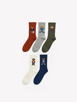 Ay? Nak??l? Erkek Soket ?orap 5li