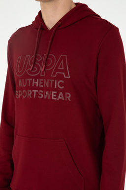 Мужской бордово-красный свитшот - U.s. polo assn фото 7