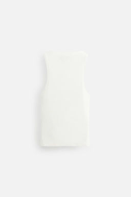COTTON - HEMP RIBBED TANK TOP - Zara фото 16
