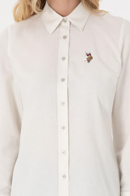Kad_n Krem Uzun Kollu Basic G_mlek - U.s. polo assn фото 6