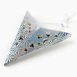 Новогоднее ёлочное украшение звезда с гирляндой «Космическое небо», 45×45 см, модель G-12