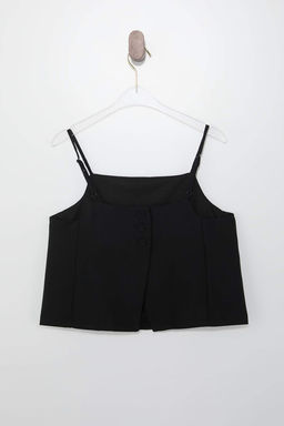 Beyaz Arkas? Dugme Detayl? Astarl? Dokuma Bluz TWOSS26BZ00324 Dokuma Bluz TWOSS26BZ00324 - Trendyolmilla фото 12