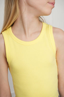 Майка-топ в рубчик для девочки Happyfox