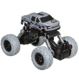Инерц.(Pull back) пласт. джип 4WD на пружинной подвеске, Bondibon Парк Техники, цвет серый с графф  фото 12