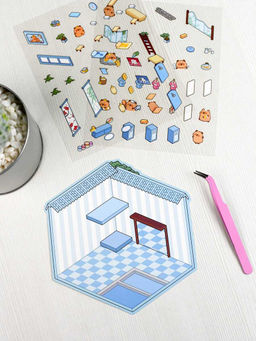 Наклейки-румбокс д/создания миниатюрных сцен, 125х150 мм, арт. 71508 / 300 КАПИБАРА. СПА.