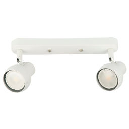 DLC-S621 GU10x2 WHITE Светильник декоративный накладной, серия Sotto. Без ламп, цоколь GU10x2шт. Металл. Белый. TM Fametto