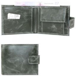 Портмоне мужское Croco-ПР-903 натуральная кожа 3 отд, 3 карм, зеленый тем пулл-ап (205) 207301